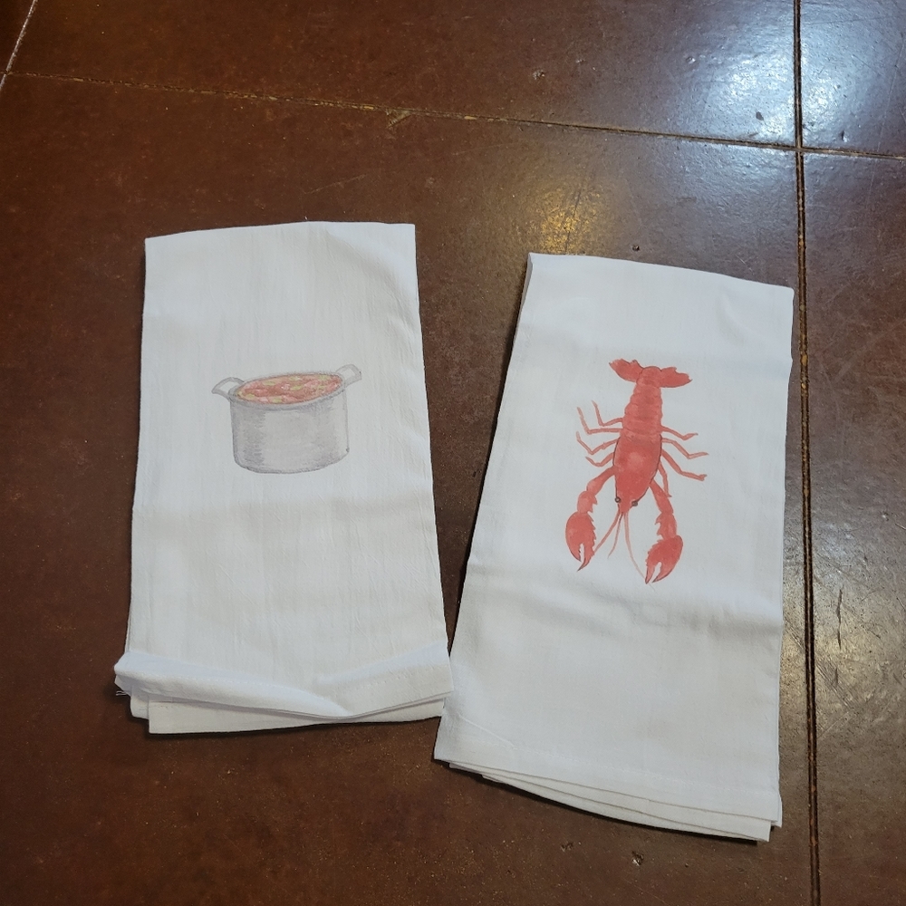 Two tea towels